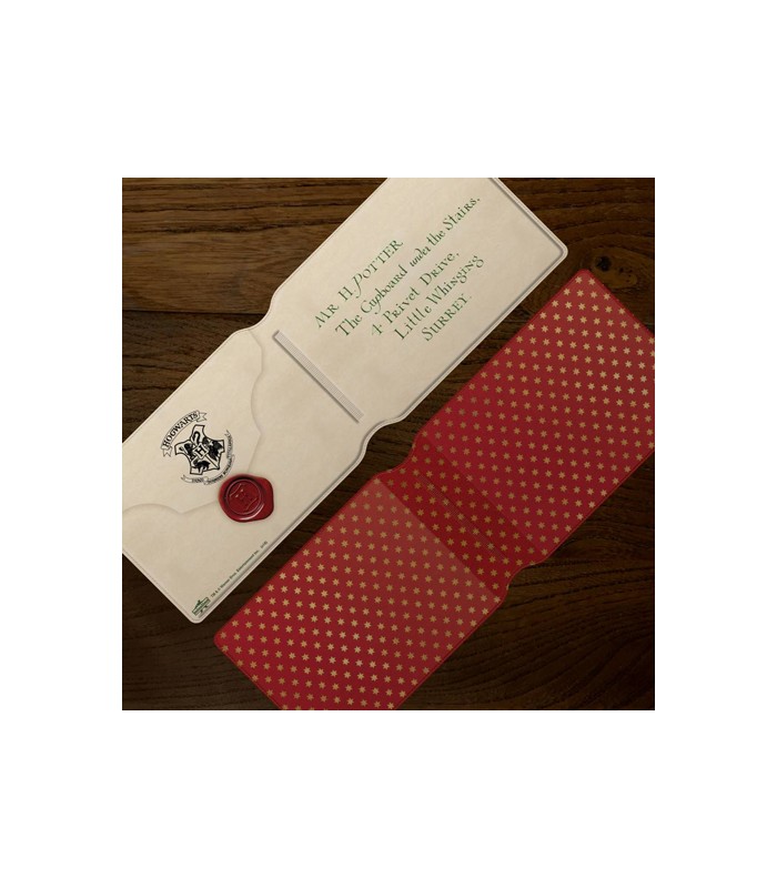 Tarjetero carta de admisión - Harry Potter