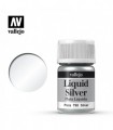 Pintura para modelismo Plata Liquid Silver - Vallejo