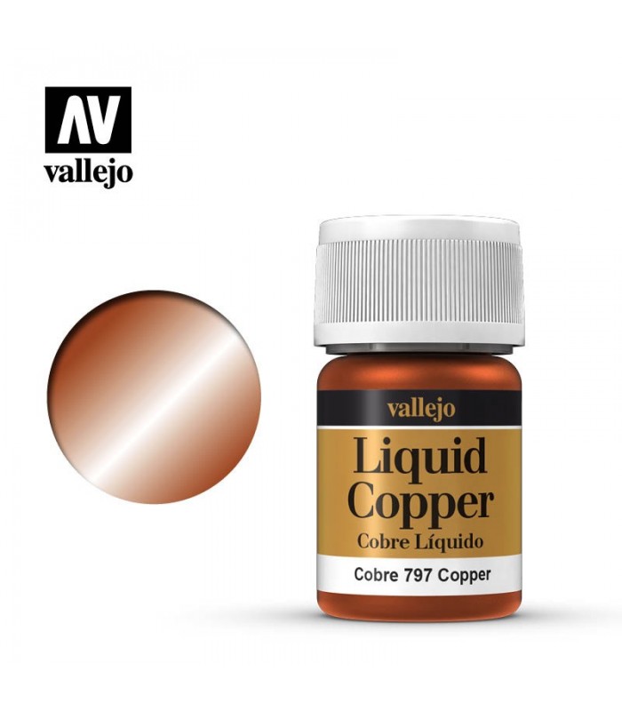 Toda la gama Model Color de Vallejo en Cuernavilla.com Pintura para modelismo Cobre Líquido Copper - Vallejo al mejor precio