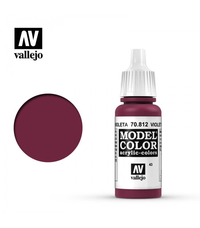 Pintura para modelismo Rojo Violeta - Violet Red - Vallejo