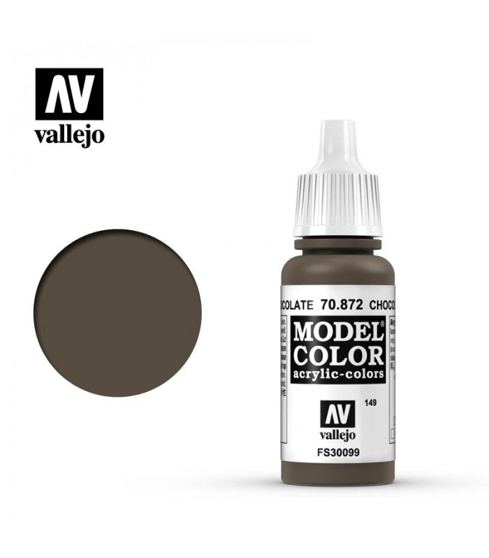 Toda la gama Model Color de Vallejo en Cuernavilla.com Pintura para modelismo Marrón Chocolate - Vallejo al mejor precio