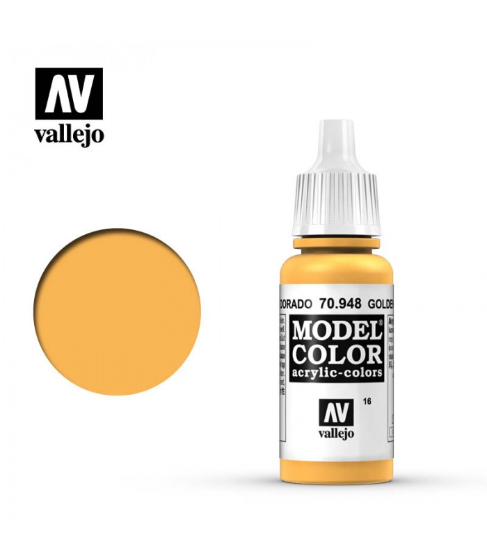 Toda la gama Model Color de Vallejo en Cuernavilla.com Pintura para modelismo Amarillo Dorado - Vallejo al mejor precio