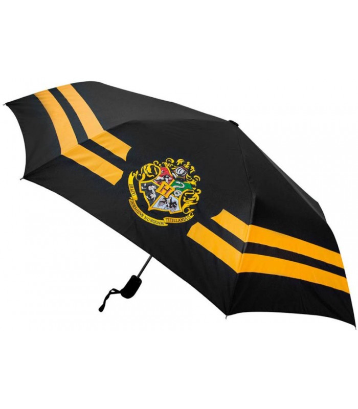 Todos los paraguas más frikis de Harry Potter en Cuernavilla.com paraguas automático de Hogwarts negro al mejor precio