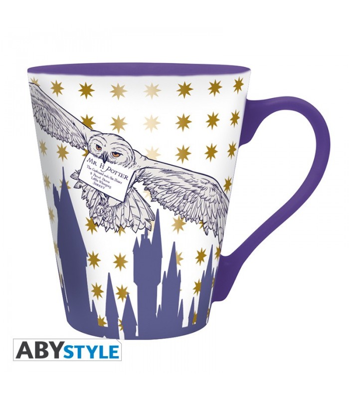 Todas las tazas más chulas y frikis de Harry Potter en Cuernavilla.com taza Hedwig, carta de Hogwarts al mejor precio