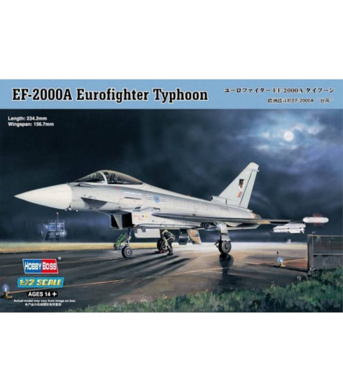 Las mejores maquetas militares a escala de Hobby Boss en Cuernavilla.com EF-2000A a escala 1:72 del Eurofighter Typhoon