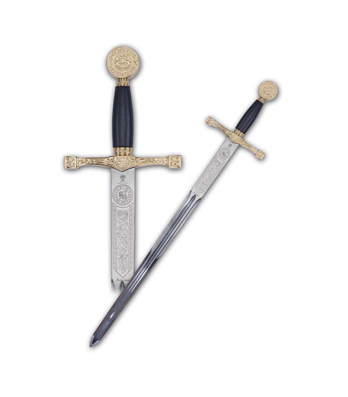 Espada Cadete Excálibur Acabado Oro
