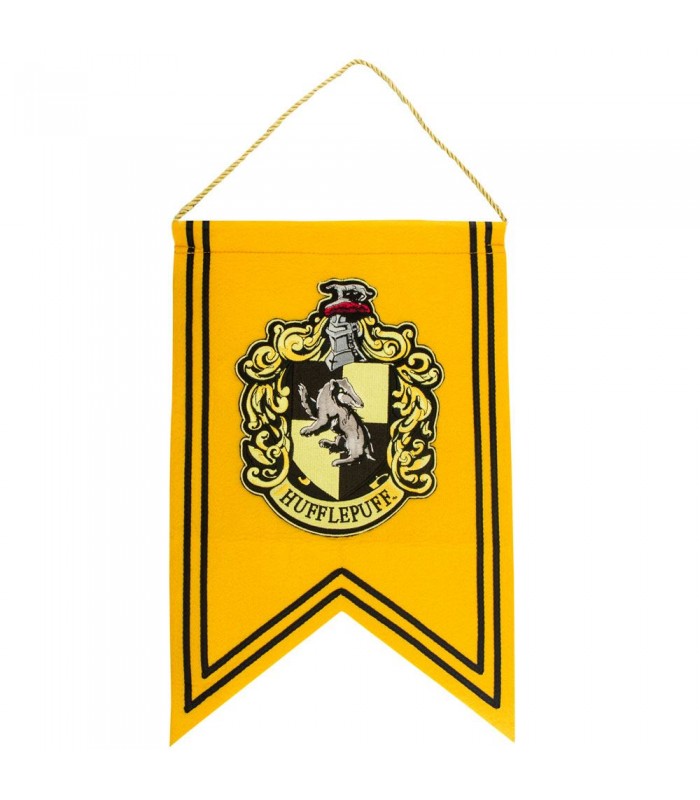 Los mejores artículos de decoración de la saga Harry Potter en Cuernavilla.com estandarte de Hufflepuff al mejor precio