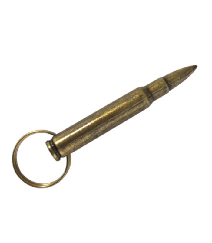 Llavero metálico réplica bala de AK47