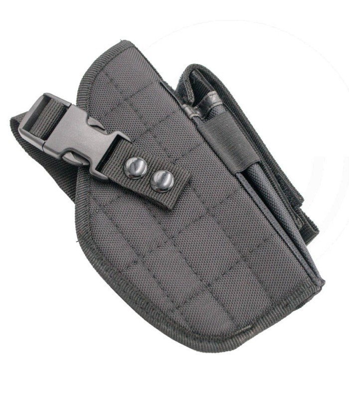 funda negra para pistola y cargador