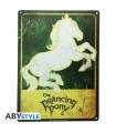 Placa metálica El Pony Pisador (The Prancing Pony) - El Señor de los Anillos