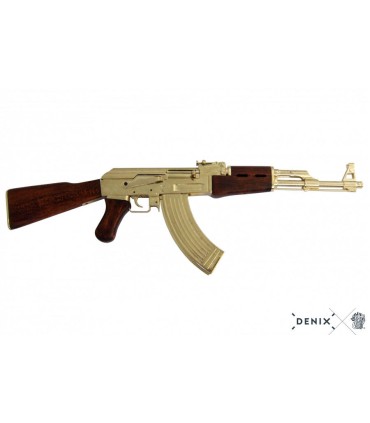Réplica no funcional del AK-47 en acabado dorado - Dénix