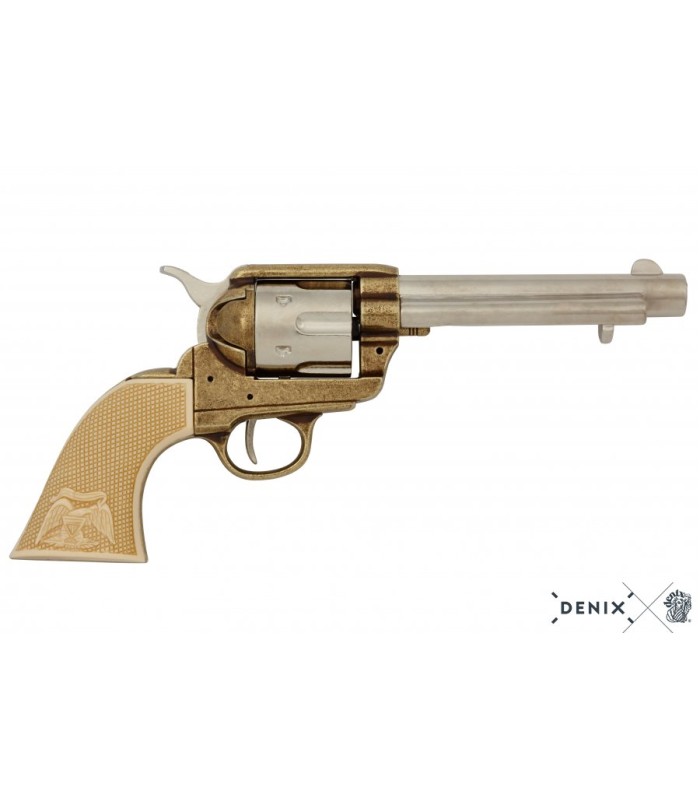 Réplica Revólver Colt Peacemaker cachas blancas y cañón de 5.5"