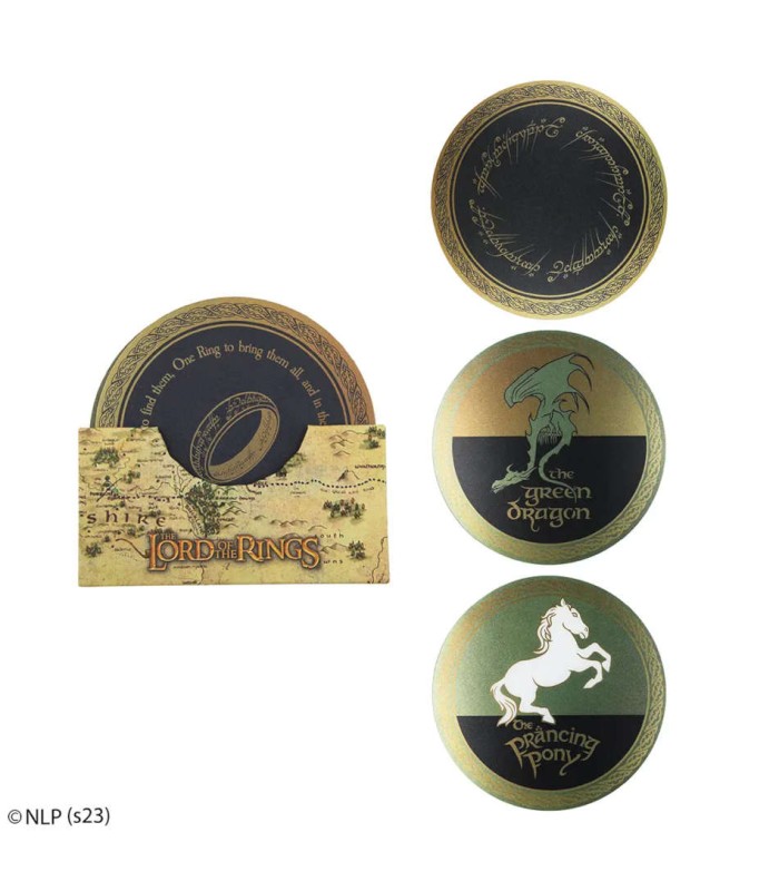 Todo de las sagas de Tolkien en Cuernavilla.com Set de posavasos de corcho - El Señor de los Anillos al mejor precio