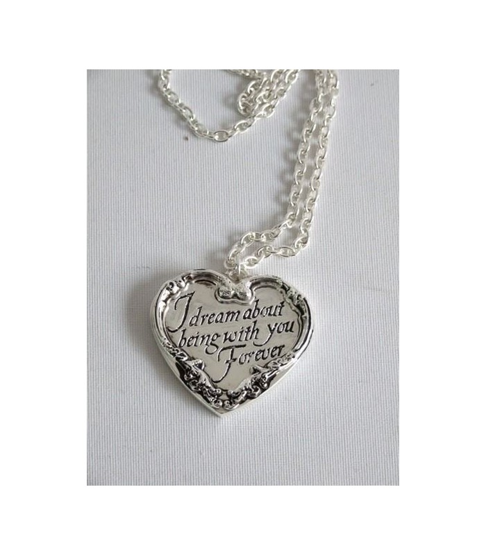 Colgante Corazón "I dream about..." Twilight Crepúsculo