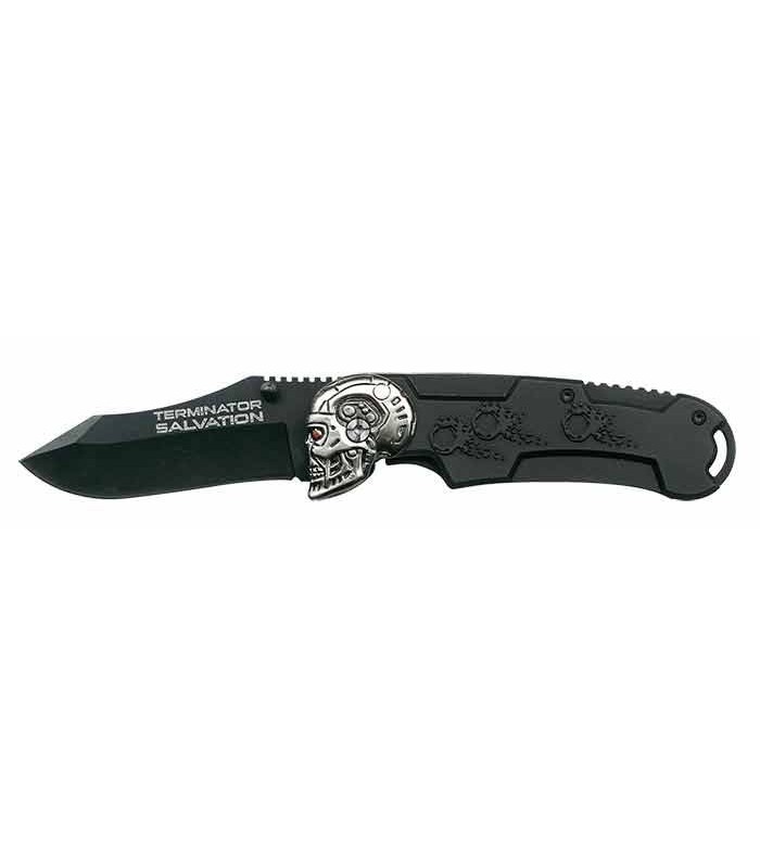 Cuchillo Terminator Salvation 21cms Plegable - Negro