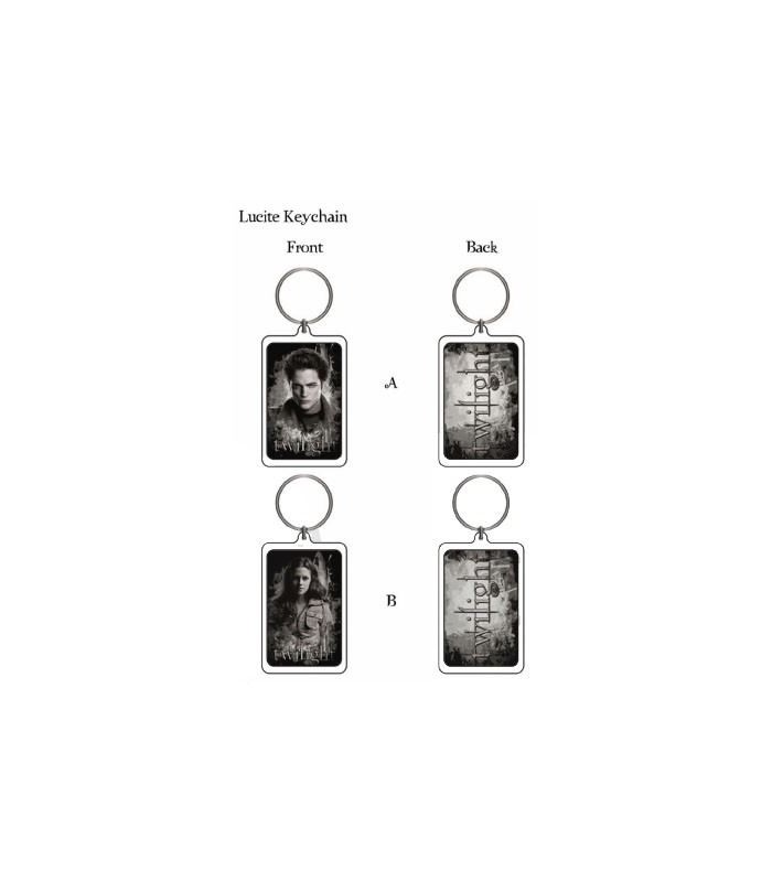 Llaveros Edward y Bella (B/N) Set de 2 - Twilight (Crepúsculo)