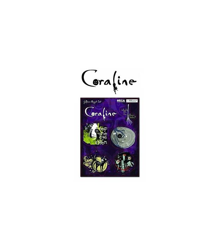 Imanes Coraline Set de 6 Imanes Los Mundos de Coraline