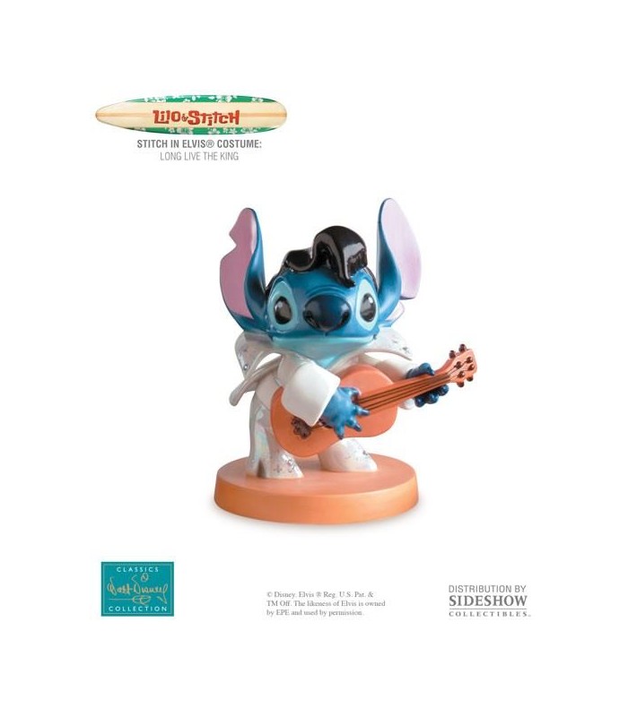 Figura Stitch in Elvis Costume Estatua Long Live the King