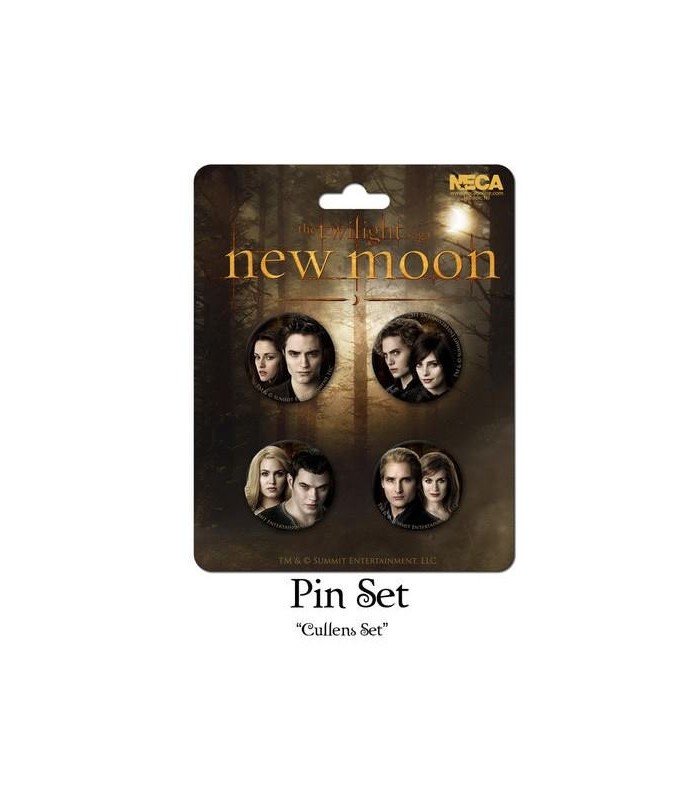 Chapas Los Cullen Set de 4 Luna Nueva New Moon Crepúsculo