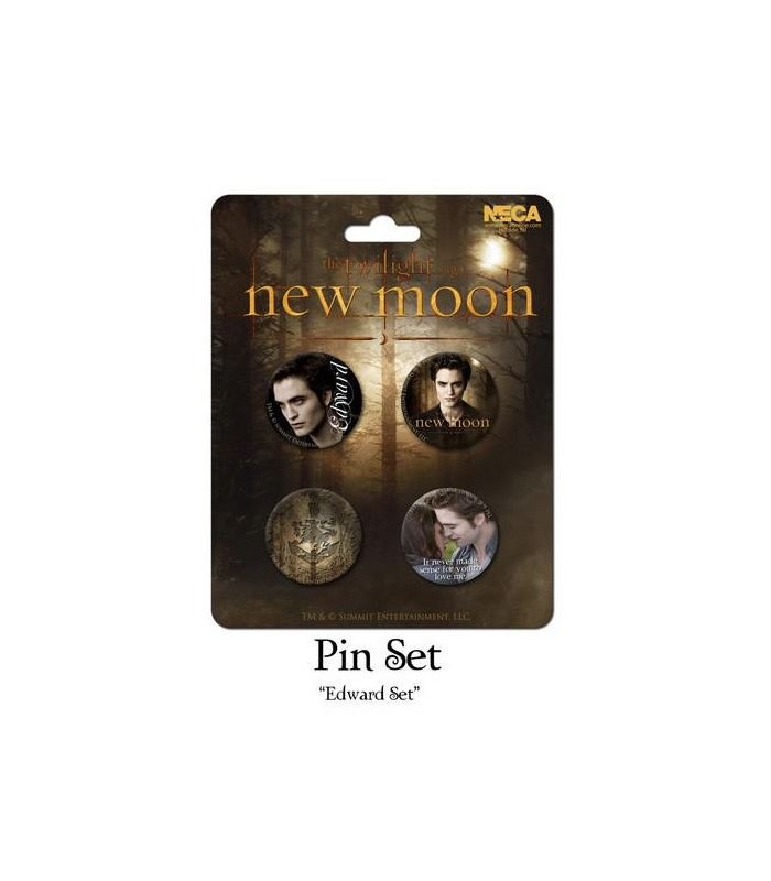 Chapas Edward Cullen Set de 4 Luna Nueva New Moon Crepúsculo
