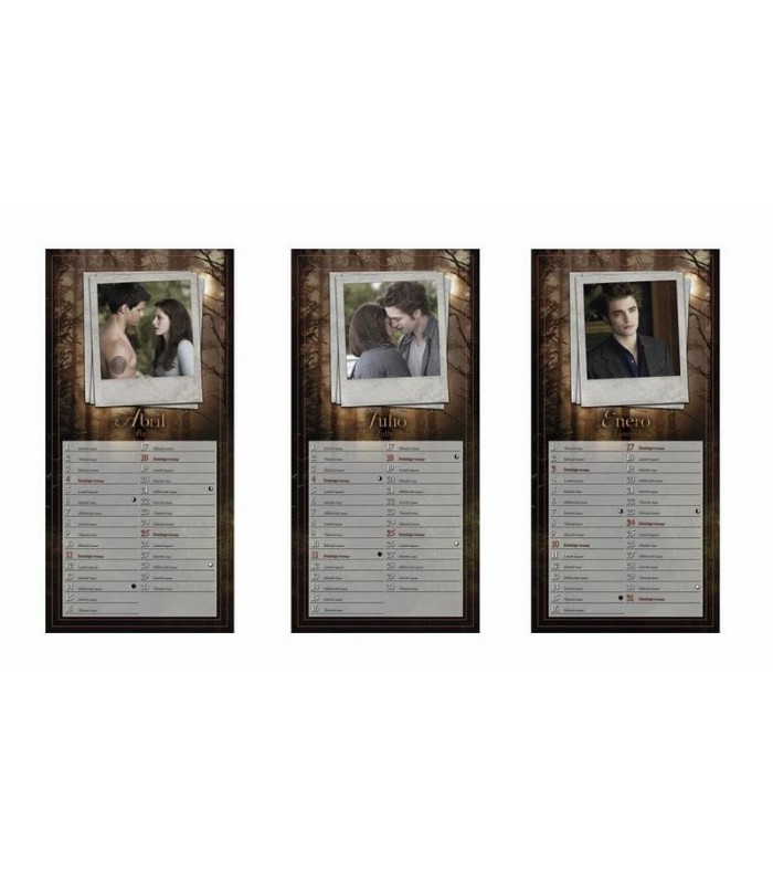 Calendario 2010 Vertical Castellano Luna Nueva New Moon Twilight