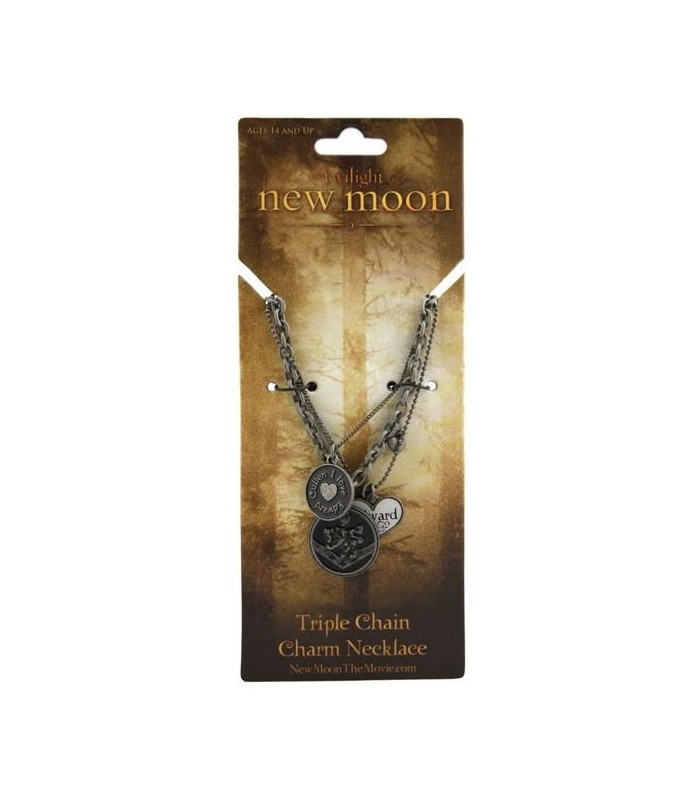 Colgante Triple Cadena "Edward Cullen" Luna Nueva Crepúsculo