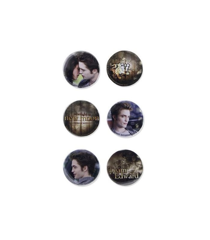 Chapas Team Edward Set 6 Luna Nueva Crepusculo New Moon Twilight
