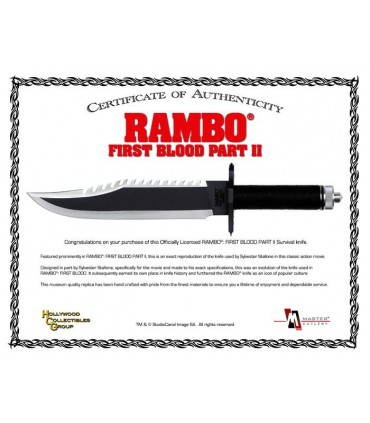 Cuchillo Machete Rambo Parte II Acorralado Standard Edition