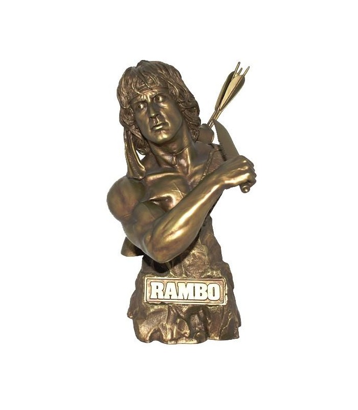 Busto Rambo Faux Bronce Estatua Escala 1:3 Edición Limitada