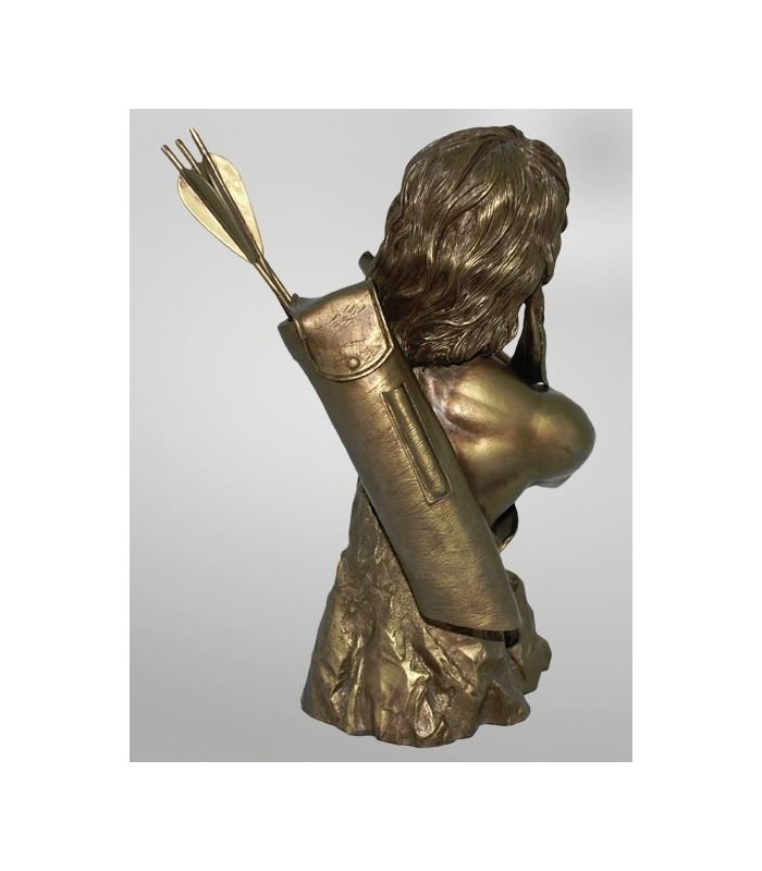 Busto Rambo Faux Bronce Estatua Escala 1:3 Edición Limitada