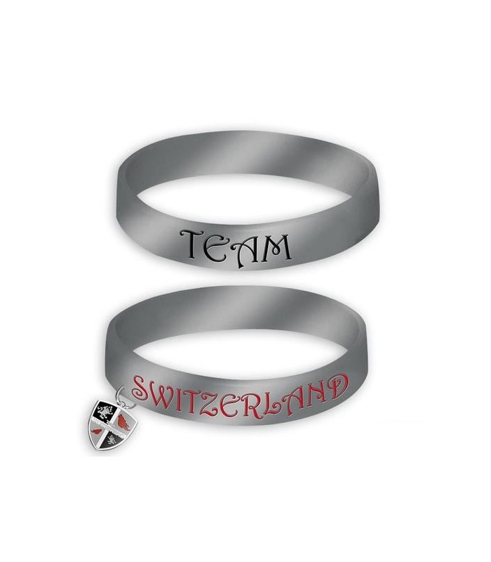 Pulseras Brazalete Silicona Team Switzerland Eclipse Crepúsculo