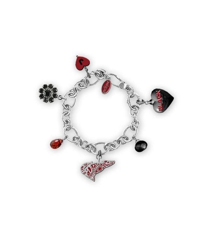 Pulsera Amuletos Corazón Negro Jacob Black Eclipse Crepúsculo