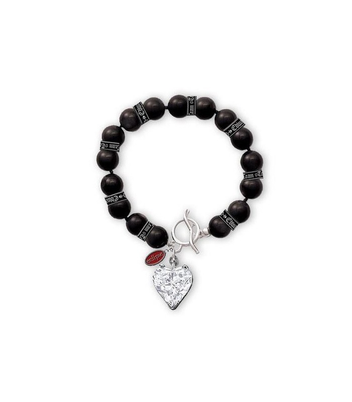 Brazalete Pulsera Perlas Negras Team Edward Eclipse Crepúsculo