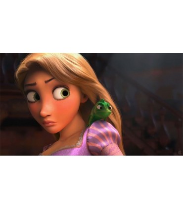 Figura Rapunzel y Pascal 7 cms Enredados Disney