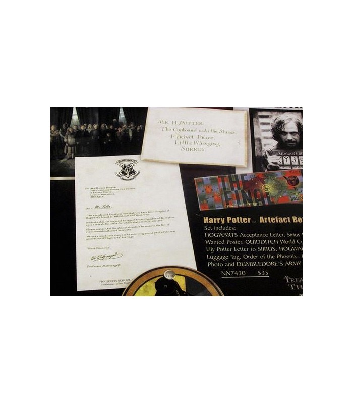 Caja de Recuerdos y Efectos Personales de Harry Potter