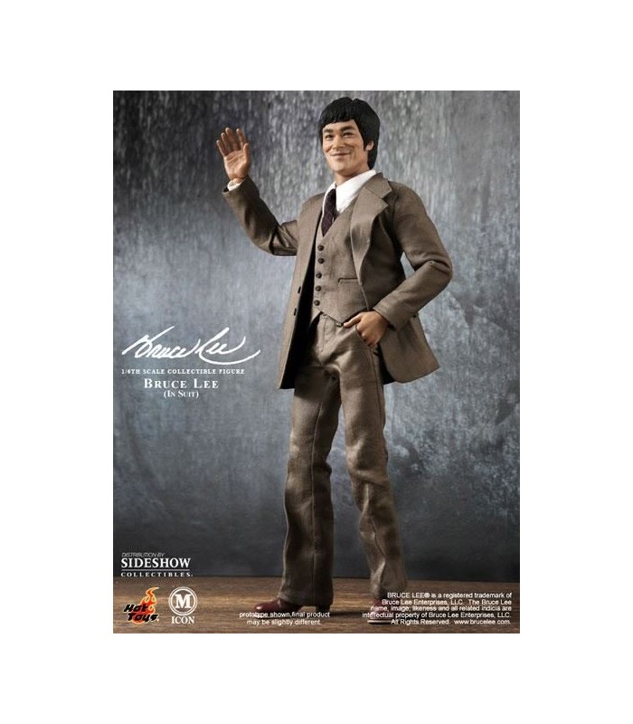 Figura Bruce Lee Suit Version con Traje 30cm Escala 1:6