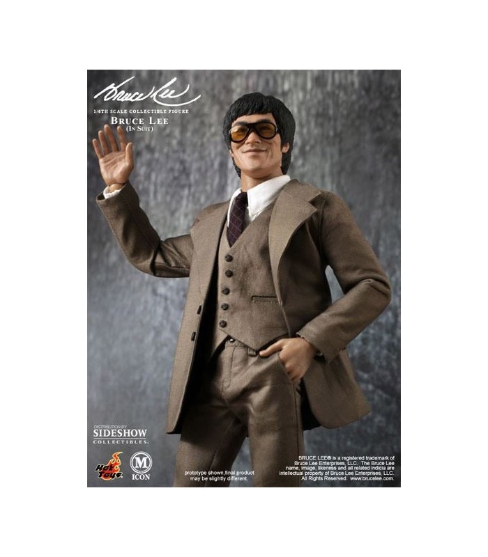 Figura Bruce Lee Suit Version con Traje 30cm Escala 1:6