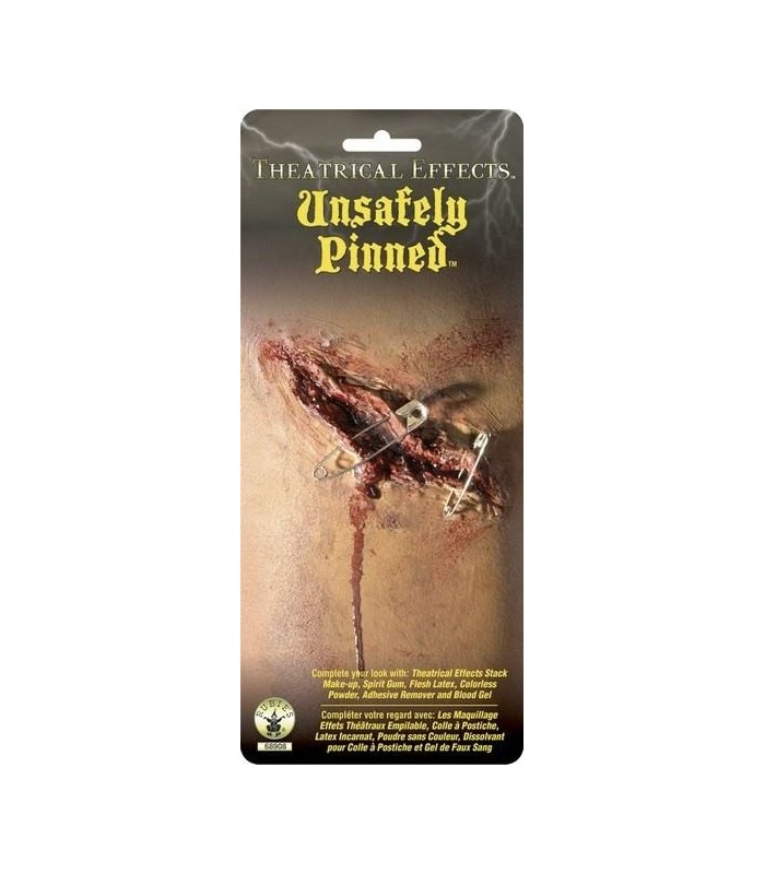 Herida con Imperdibles FX Maquillaje Efectos Especiales