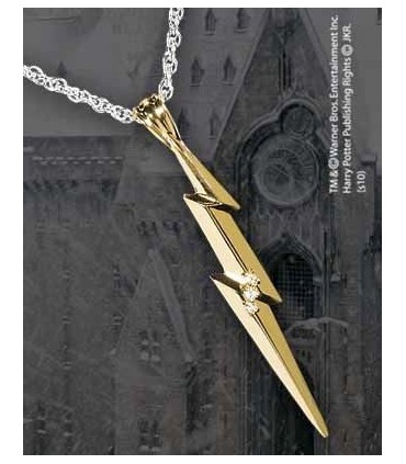 Colgante Relámpago Oro Harry Potter