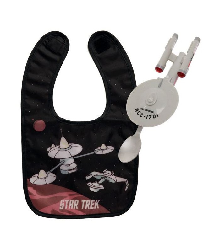 Babero y Cuchara Enterprise NCC-1701 Star Trek con Luz