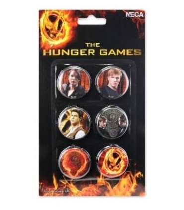 Chapas Set de 6 Los Juegos del Hambre