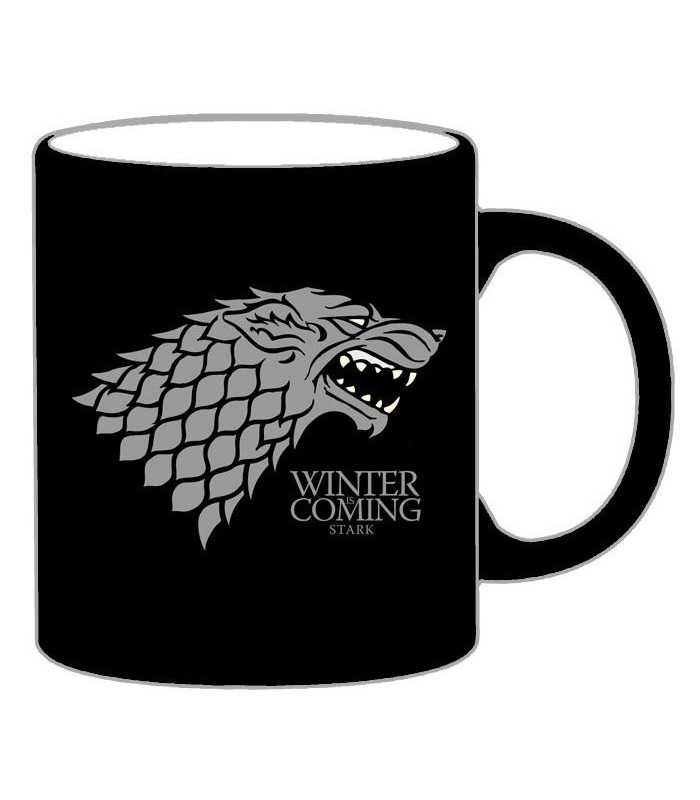 Taza Juego de Tronos Mug "Stark" (Negra)