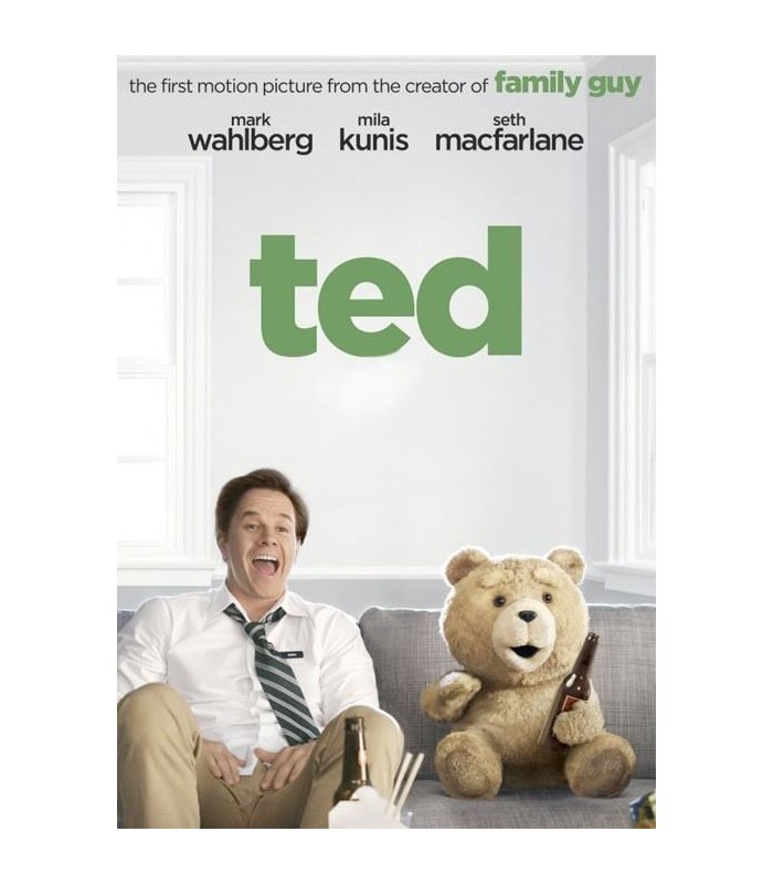 Peluche Ted con Voz en Inglés Réplica Tamaño 40 cm