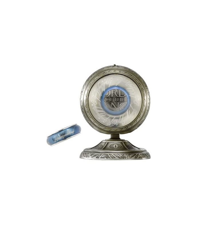 Anillo Único Giratorio Acero Azul El Señor de los Anillos