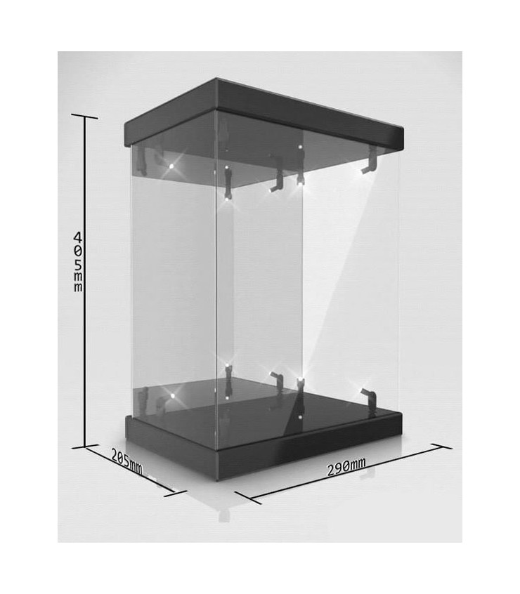 Vitrina Display Acrílico con Iluminación Color Negro Figuras 1:6 en