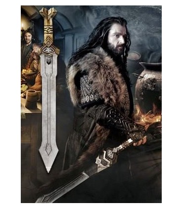 Espada Dwarven de Thorin Escudo de Roble El Hobbit: Un Viaje