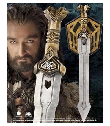 Espada Dwarven de Thorin Escudo de Roble El Hobbit: Un Viaje