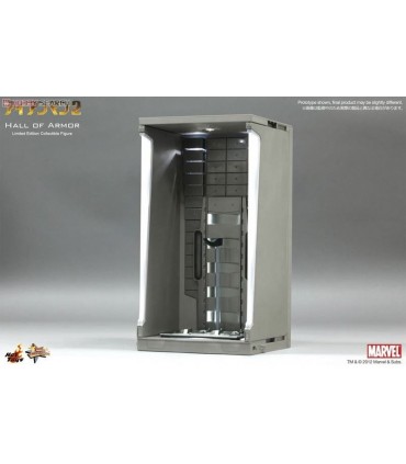 Set 1 Diorama Expositor Hall of Armor Escala 1:6 Iron Man 2