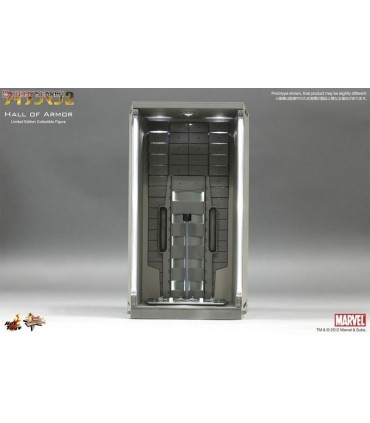 Set 1 Diorama Expositor Hall of Armor Escala 1:6 Iron Man 2