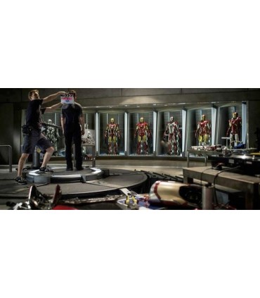 Set 1 Diorama Expositor Hall of Armor Escala 1:6 Iron Man 2